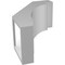 Ekena Millwork 5 1/2-in. W x 10-in. D x 14-in. H Merced Architectural Grade PVC Knee Brace BRCP055X10X14MRC - alternate 2